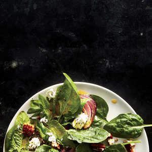 Spinach Salad with Smoked Pecan Vinaigrette