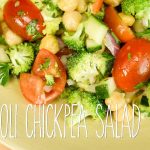 EASY BROCCOLI CHICKPEA SALAD