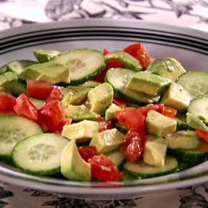 Cucumber-Tomato-Avocado Salad with Tequila-Lime Vinaigrette
