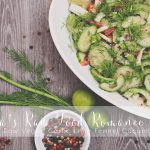 RECIPE: Raw Vegan Fresh Garlic Lime Cucumber Fennel Salad