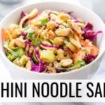 Pad Thai Zucchini Noodle Salad | VEGAN + GLUTEN-FREE