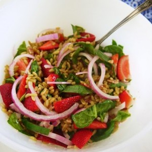 Spinach, Strawberry & Kamut Salad