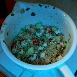 mediterannean barley salad
