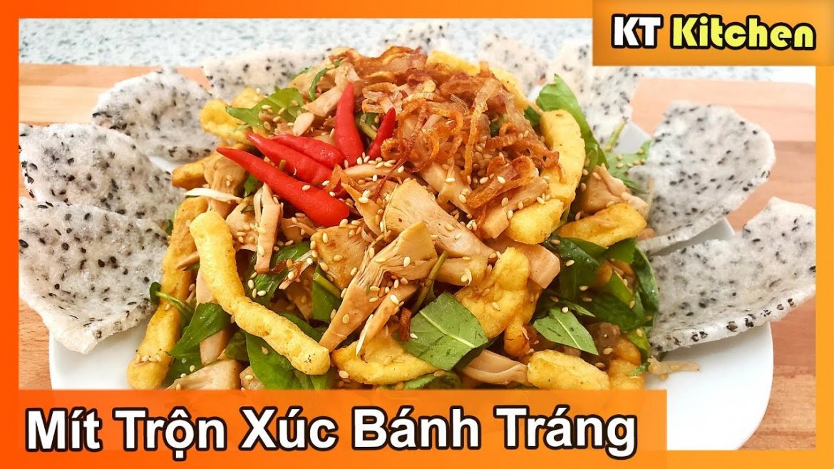 GỎI MÍT CHAY – MÍT TRỘN XÚC BÁNH TRÁNG [ Vegan Young JackFruit Salad Recipe ] ENGLISH CAPTION