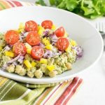 Chickpeas Salad in Cilantro Dip (vegan) | kiipfit.com