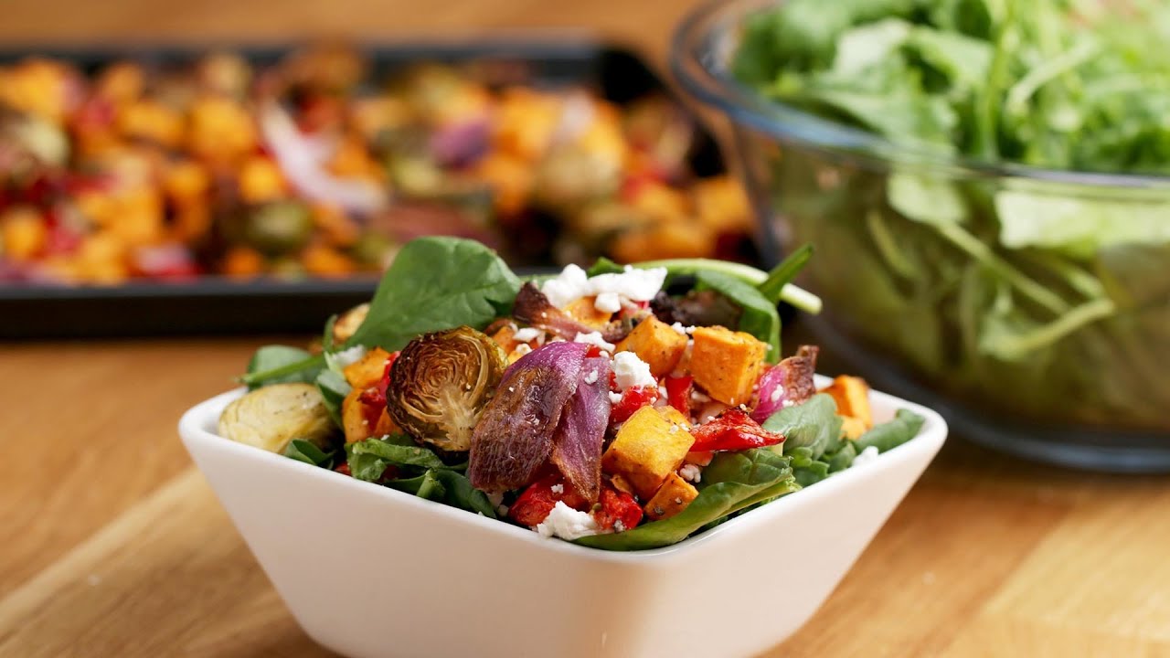 Maple Balsamic Roasted Veggie Salad