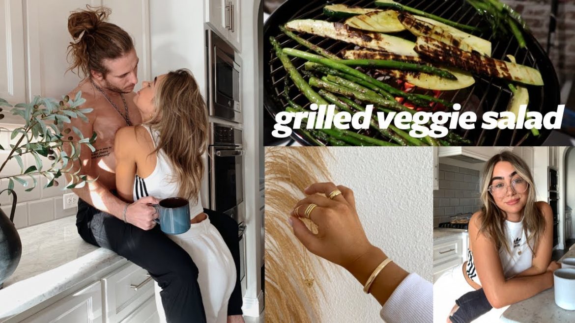 VLOG: grilled veggie salad, adidas haul, clean with us & new jewelry! Julia & Hunter