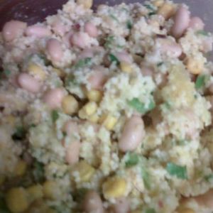 couscous, chicken and squash salad