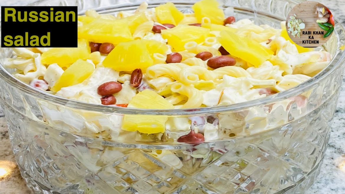 How to make Russian salad | Healthy tasty Russian salad recipe by Rabi khan Ka Kitchen
