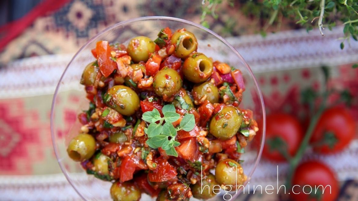 Olive Salad Bazerkani Recipe – Armenian Cuisine – Heghineh Cooking Show