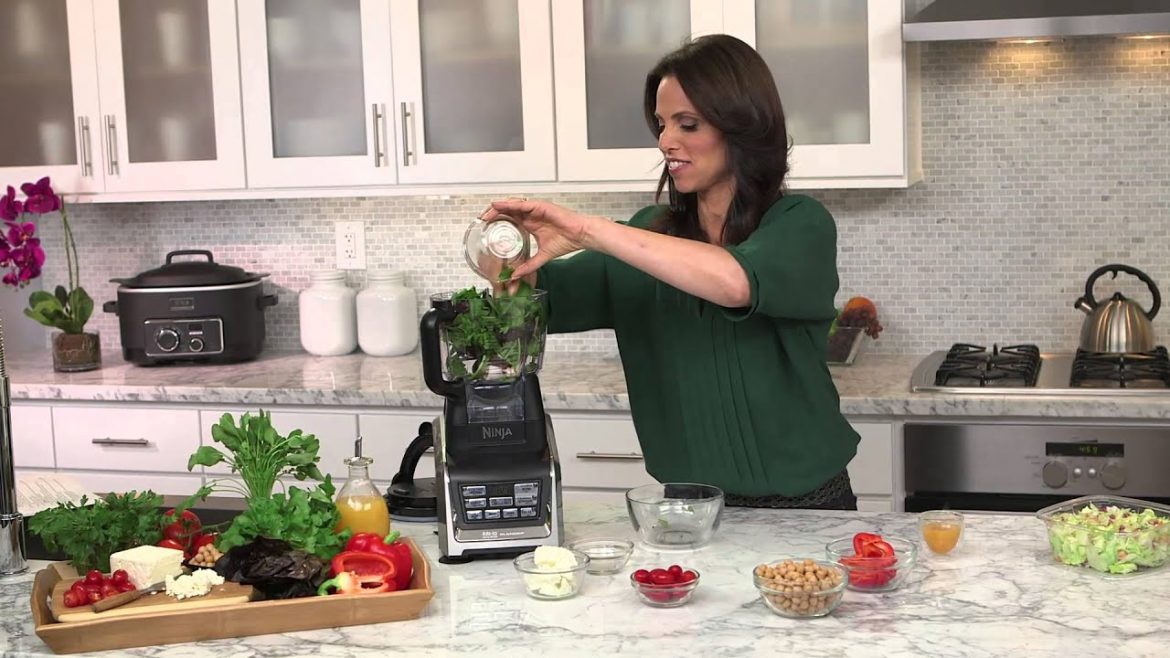 Rachel Beller and Ninja® Kitchen – Chop Chop Salad Recipe using Nutri Ninja® with Auto-iQ™