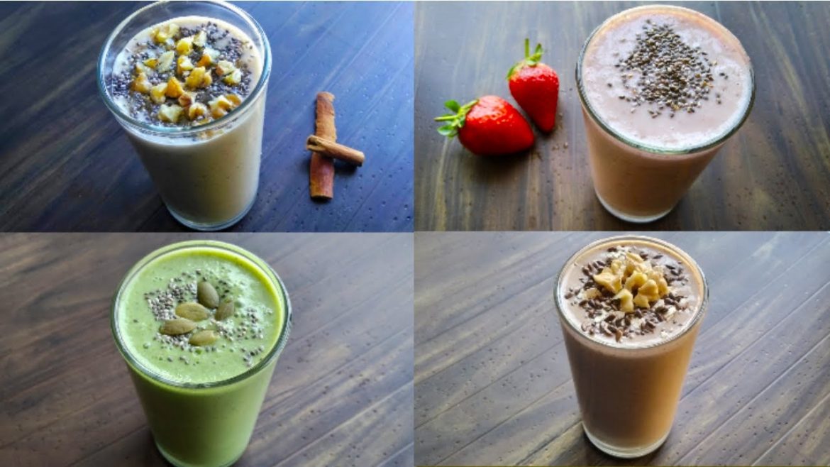 4 Healthy Breakfast Smoothie Recipes For Weight Loss | Lose Weight Fast With Healthy Diet