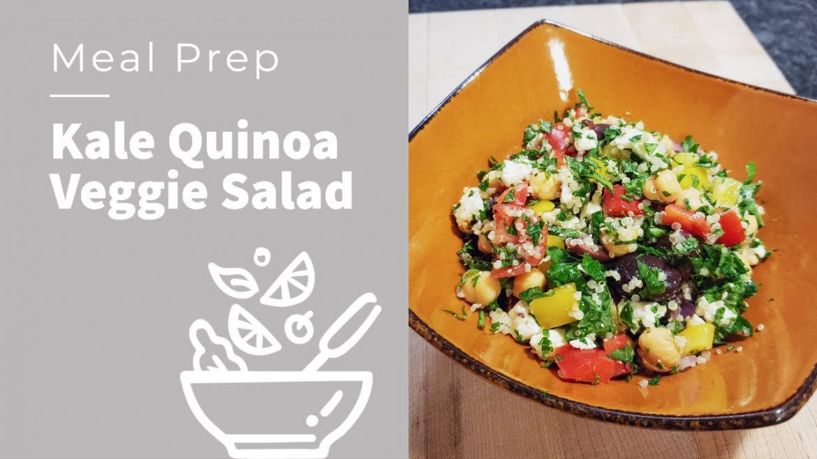 Meal Prep | Kale Quinoa Veggie Salad