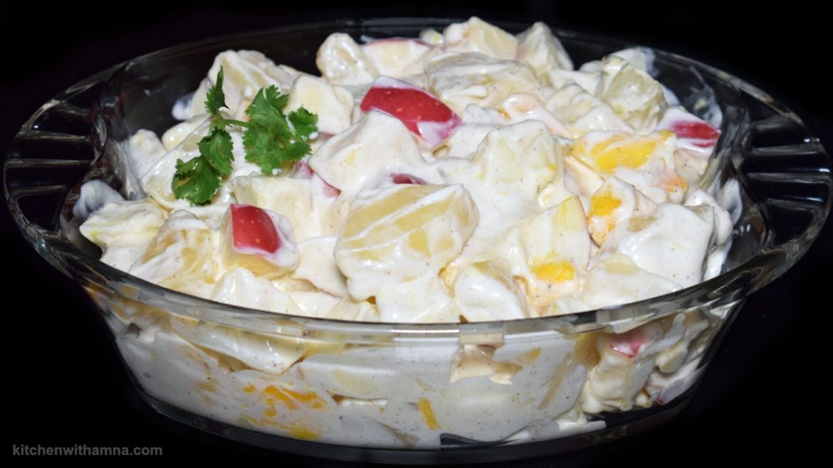 Creamy Fruit Salad – Special Fruit Salad Recipe by Kitchen With Amna – Special Ramadan Recipe