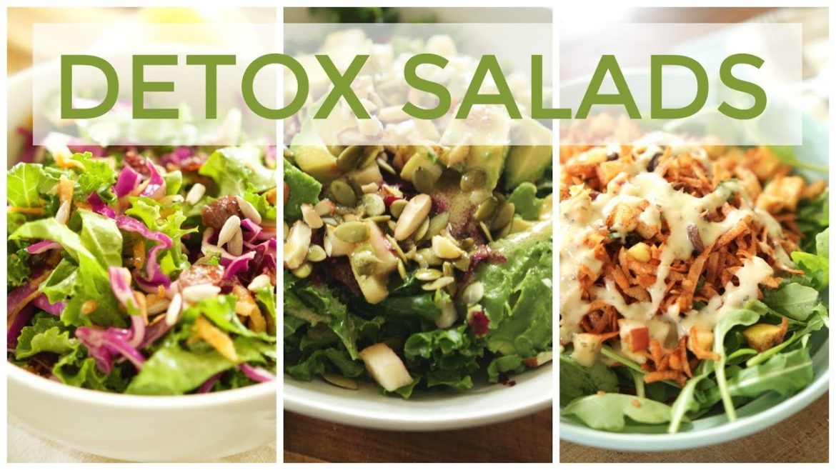 3 DETOX SALAD RECIPES | Easy & Healthy Recipes