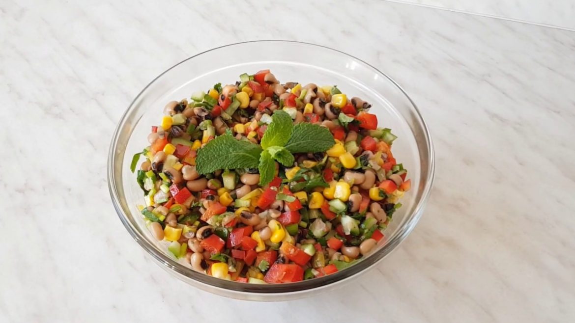 Easy bean salad – vegan