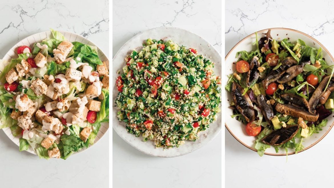 HOW TO MAKE A VEGAN SALAD | 3 Delicious & Easy Recipes