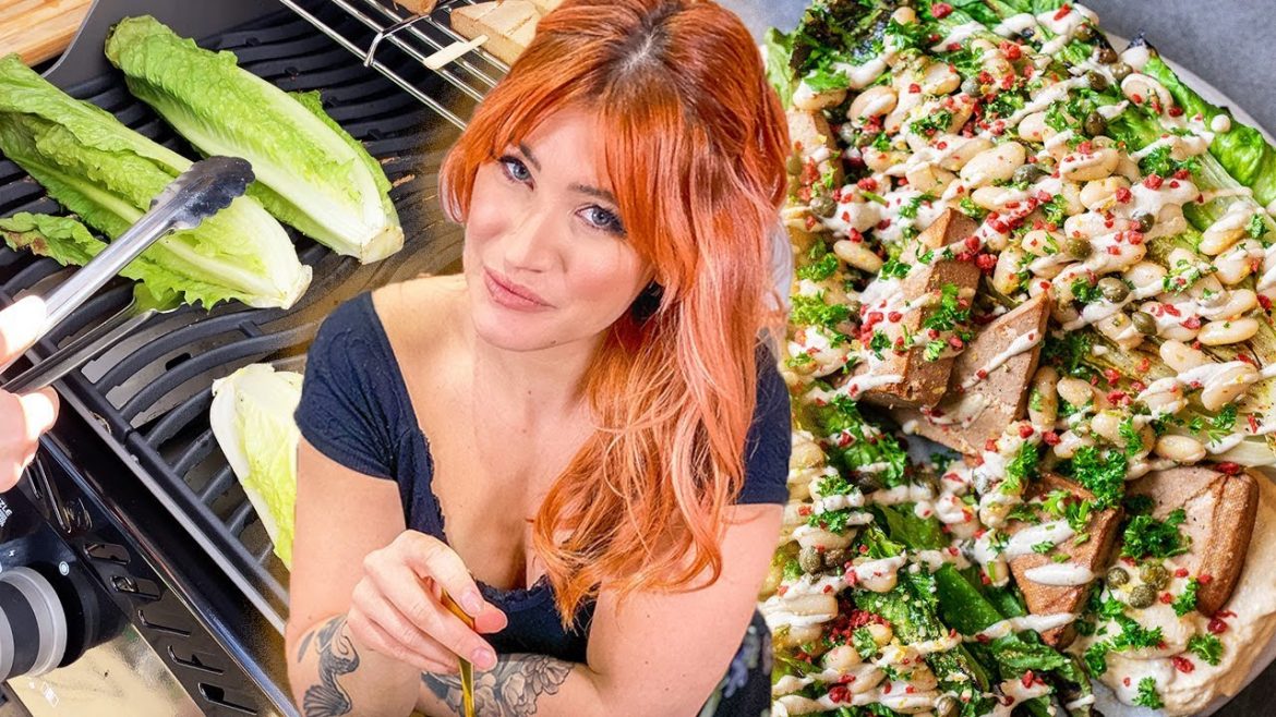 Will Grilling Lettuce Change CAESAR SALAD Forever? | Vegan Caesar Salad Recipe