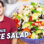 Cold Rice Salad Recipe - SUPER Refreshing, Quick and Easy #Ad