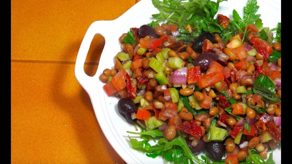 Italian Salad – Borlotti Bean Salad – Vegan Recipes – Bean salad – Easy Italian Salad Recipes