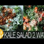 Kale Salad Recipes: Kale VEGAN Ceasar Salad & Kale & Pesto Salad | The Edgy Veg