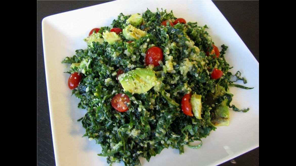 Kale Salad with Citrus Avocado Dressing
