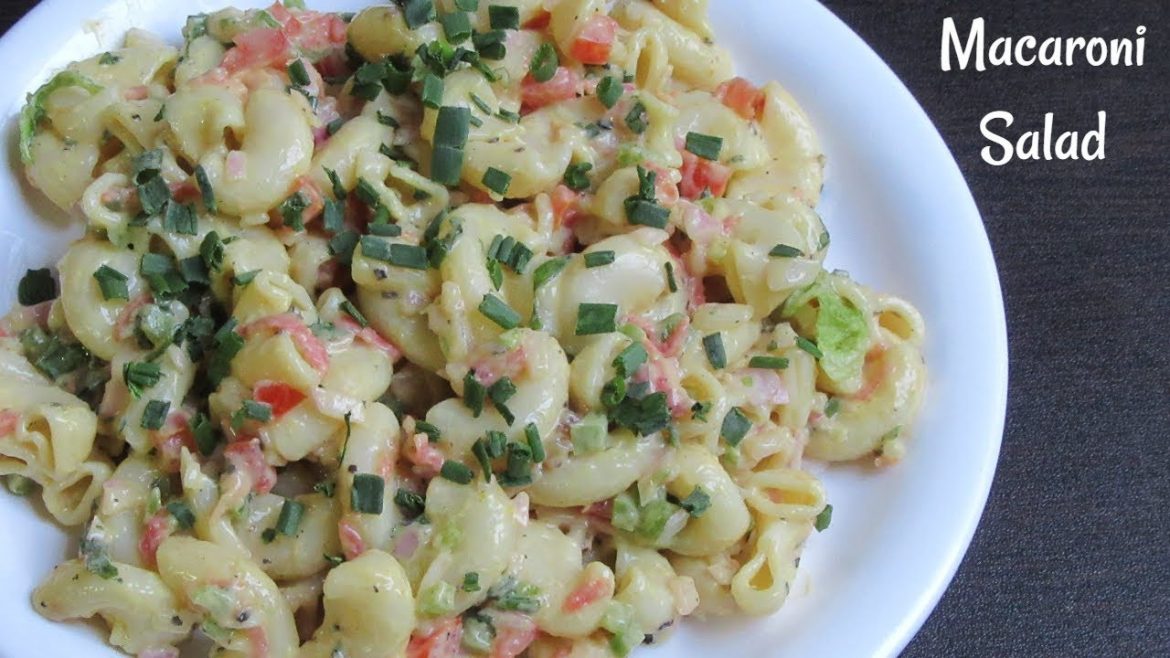 Macaroni salad Recipe | Easy Homemade Macaroni Salad | Indian style macaroni salad