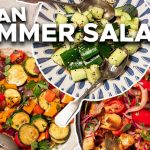 Easy Vegan Summer Salads | Toasted Bread Salad, Grilled Veggie Salad, Smashed Cucumber Salad