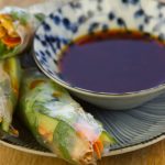 Vegan Rice Paper Spring Rolls with Asian Dipping Sauce - Gluten Free Recipe!