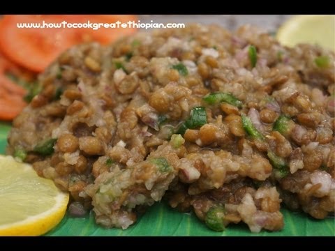 Ethiopian Food – Azifa Recipe Vegan lentil salad –  Amharic English