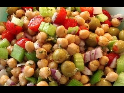 FRESH CHICKPEA SALAD – SALAD RECIPES, NON VEGETARIAN,FUNNY HOT RECIPES