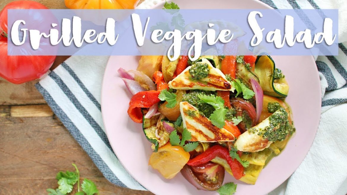 Grilled Veggie Salad with Homemade Chimichurri | How to Grill