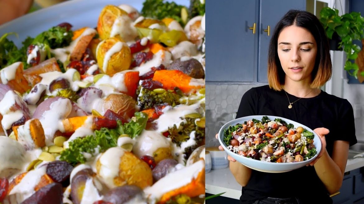 Roasted Fall Harvest “Salad” (Vegan) | Holiday Comfort Food