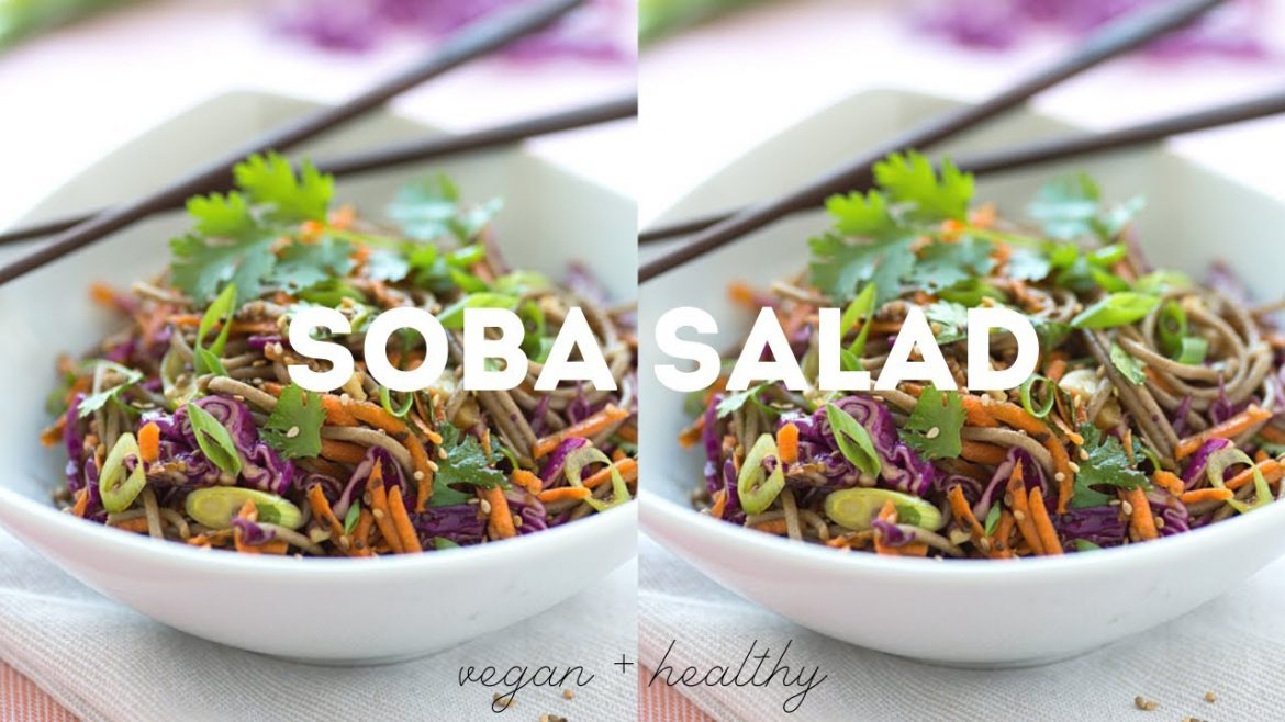 Vegan Soba Noodle Salad | EASY + HEALTHY | 15 minute recipe