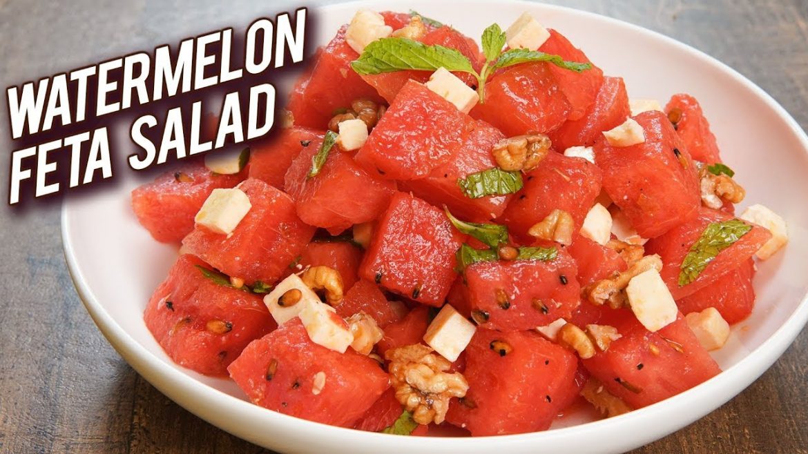 Quick And Easy Salad Recipe – Watermelon Feta Salad Recipe – Summer Special Recipe – Bhumika
