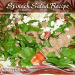 Spinach Salad (with Homemade Dressing) Recipe by Manjula