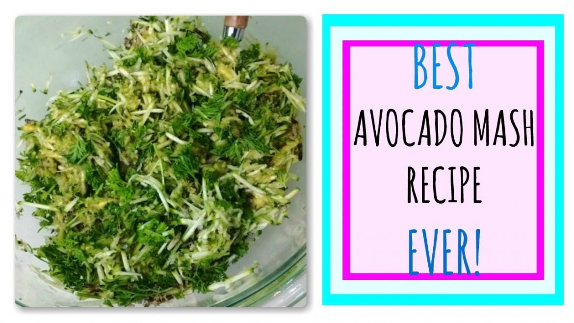 Best Raw Vegan Savory Cheesy Garlic Avocado Mash Salad Dressing Recipe!
