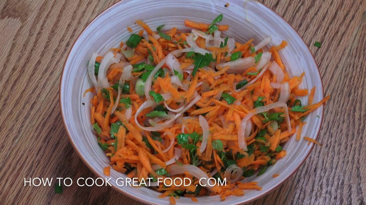 Carrot Salad with Hot Oil Cumin Seeds – Vegan Recipes Youtube