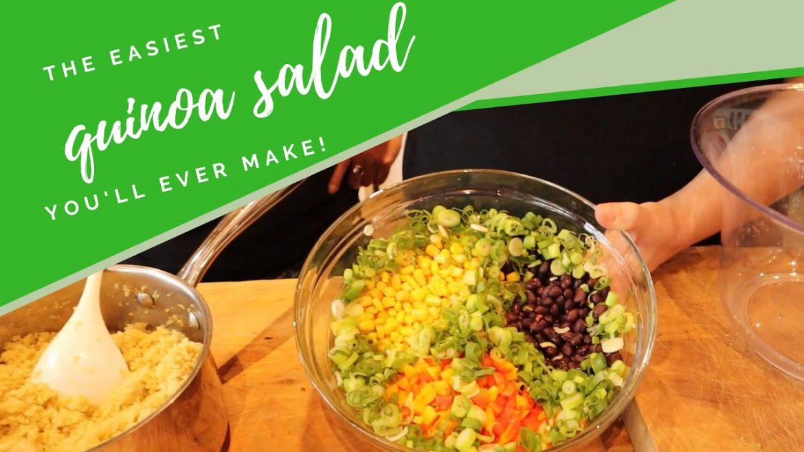 The Easiest Quinoa Salad | Vegans at the cottage