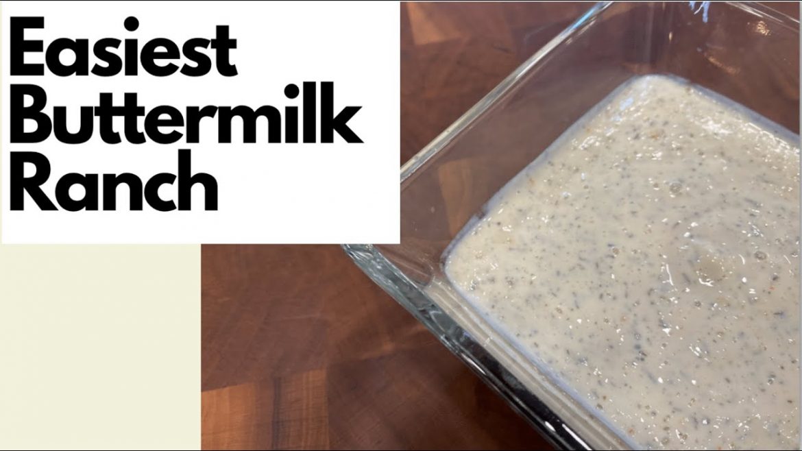 EASIEST VEGAN BUTTERMILK RANCH!