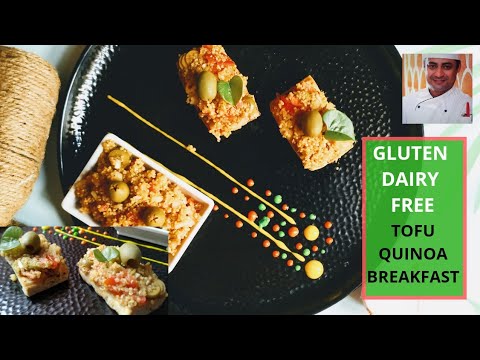 TOFU STEAK, QUINOA SALAD | GLUTEN, DAIRY FREE FOOD | VEGAN HEALTHY BREAKFAST NJ-CHEF NITIN JAIN