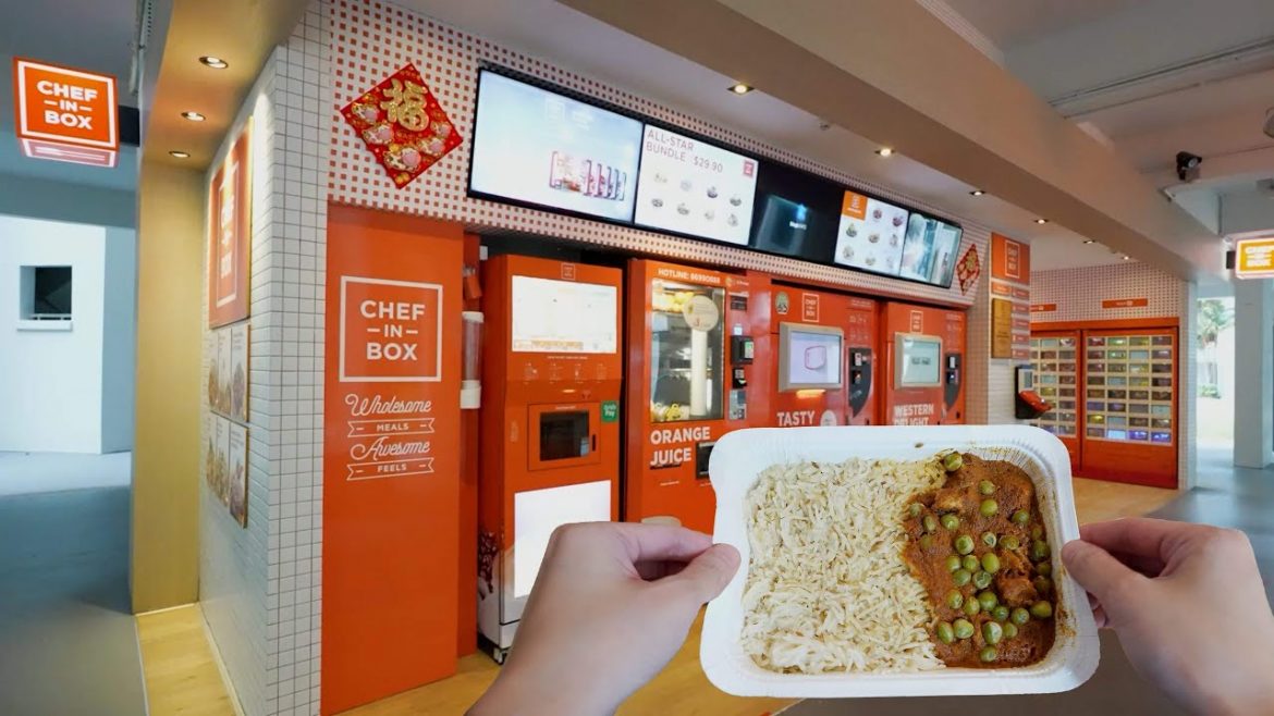 Vegetarian Hot Meals Vending Machine