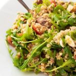 HIGH PROTEIN SALAD AND DRESSING | THE HAPPY PEAR