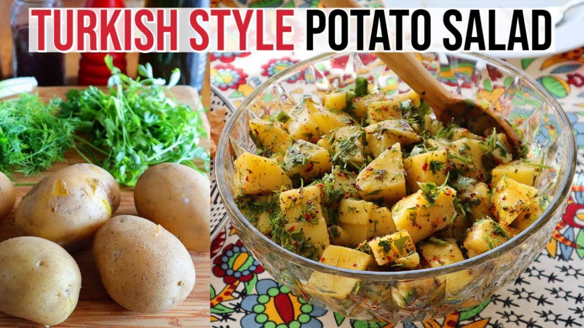 Turkish Style Potato Salad | Vegan, Healthy & Delicious
