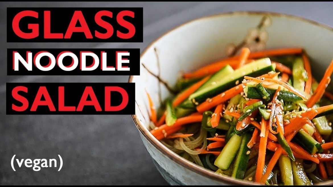 10 MIN GLASS NOODLE SALAD | EASY VEGAN APPETIZERS WEEKNIGHT DINNER