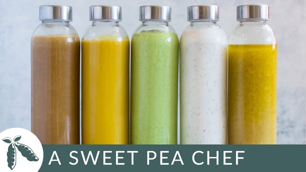 How to Make Homemade Salad Dressing + 5 Healthy Salad Dressing Recipes | A Sweet Pea Chef