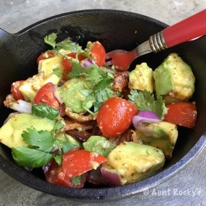Aunt Rocky’s Avocado & Bacon Salad (LCHF)