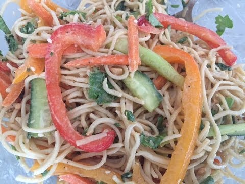 Quick Easy Thai Noodle Salad Recipe | Vegan and Healthy
