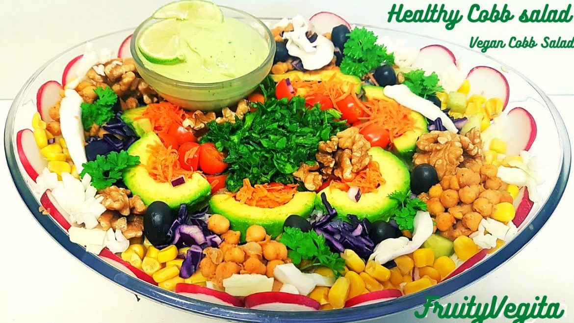 Vegan Cobb Salad with Avocado Lime Dressing Recipe