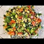 Healthy Fresh Lentil Salad Recipe ||Living Lentil Salad
